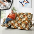thumbnail image 4 of COEQINE Stretch Recliner Chair Cover Washable Couch Cover Recliner 8 Pieces Polyester Fabric 3 Seater Reclining Slipcover Furniture Protector for Reclining Sofa, Sunflower Floral, 4 of 8