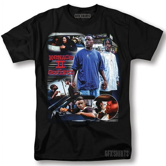 Reprint Rare Menace II Society Shirt 90s Movie Poster Classic Vintage Graphic design T-Shirt