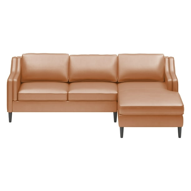 MUZZ Genuine Leather Sofa Set, Mordern Luxury Sectional Sofa, LShaped