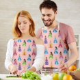 thumbnail image 3 of Colorful Princess Pattern Apron-Garden Aprons for Women with Pockets-Cotton Linen Waterproof Kitchen Cooking Gardening Aprons Adjustable for Kitchen,Cooking,BBQ and Salon 33x27 Inch, 3 of 7