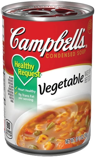 (3 Pack) Campbell's Condensed Healthy Request Vegetable Soup, 10.5 oz ...