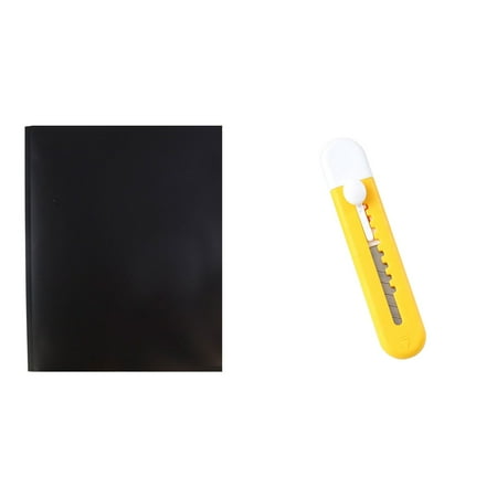 

Office&Craft&Stationery Clearance! Meiiso A4 Tadpole Folder Pp Folder 1Pc Black File Folder Back to School Season 1*1*Folder + 1*1 Utility Knife Black Stationery
