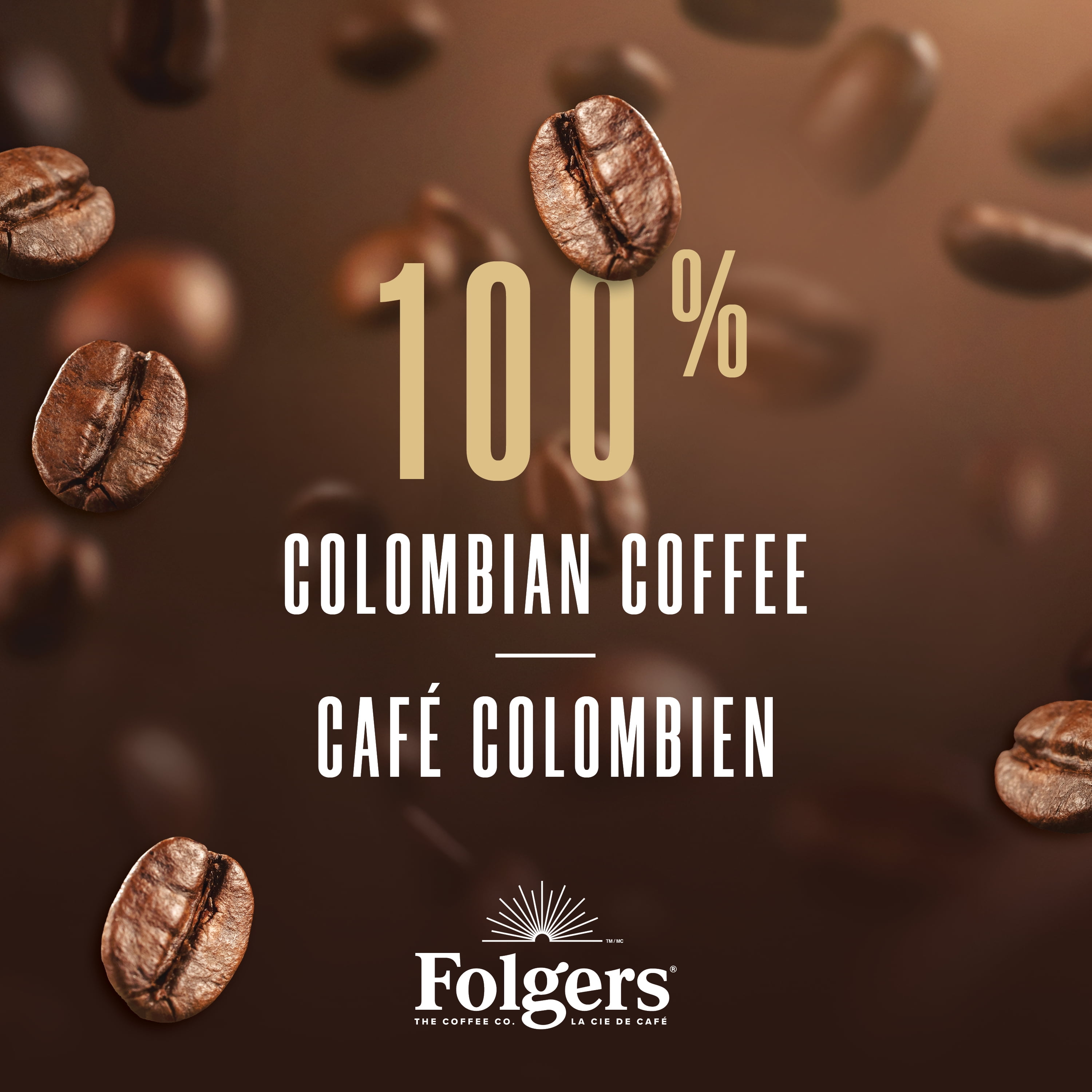 Folgers Lively Colombian Medium Roast K-Cup Coffee Pods, 30 Pods