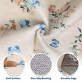 thumbnail image 5 of HIWEAVER Brown 10' x 13' Area Rug for Living Room Bedroom Washable Scalloped Bordered Floral Pattern Non Slip Indoor Carpet Room Decor, 5 of 8
