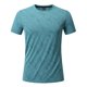 thumbnail image 4 of Ceisia Men's Athletic Textured T-shirt Short Sleeve Round Neck Quick Dry Slim Fit Outdoor Climbing Running Casual Tee Tops Slim Fit Blue L Gifts, 4 of 7