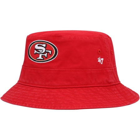 Men s 47 Scarlet San Francisco 49ers Primary Bucket Hat