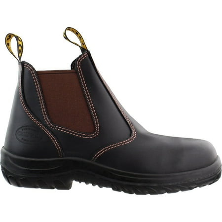 

Oliver Mens Claret Elastic Sided Steel Safety Toe Work Safety Shoes Casual