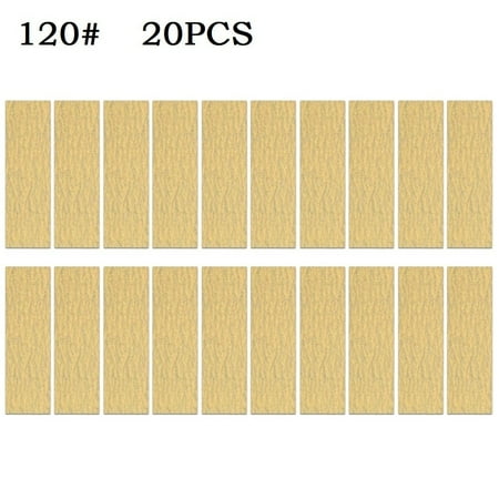 

Lierteer 20Pcs 3.5 x 1Inch Detail Sander Refills Micro Finishing Sander Paper 60-320Grit