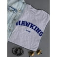 thumbnail image 3 of Hawkins 1983 Navy Blue T-Shirt Women -Smartprints Designs, Female 4X-Large, 3 of 4