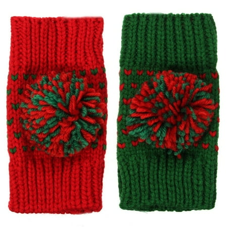 Button Fingerless Gloves - Mrosaa Womens Ladies Button Arm Warmer Fingerless Knit Vintage Mitten Winter Gloves - CLEARANCE