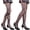 Color 4, variant on 2-Pack Women's Gothic Punk Fishnet Tights - Jacquard Lace Pattern Sheer Stockings with Cutout Design