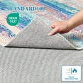 thumbnail image 4 of Cydiria Soft Modern Geometric Striped Boho Plush Area Rug, 6' x 9', Blue/Pink, 4 of 8