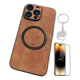 thumbnail image 1 of Funda Para iPhone 16 Pro Max Magsafe Uso Rudo Piel + Mica, 1 of 5
