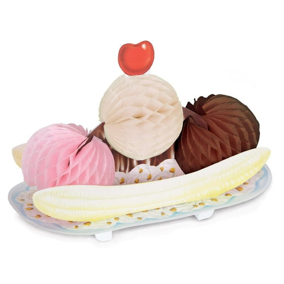 12 Pack Beistle Tissue Banana Split Party Decoration