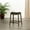 Gray, variant on Cherry Finish Stool, 2 Sizes, Leather Seat / Enjoyable Spot to Sit