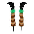 thumbnail image 6 of DeskAKBK 2 PCS Prosthetic Witch Leg Garden Stake Decoration, 17 Inch Halloween Yard Decor for Outdoor Indoor, Spooky Witch Legs with Sturdy Stake for Halloween Display, 6 of 6