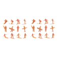 thumbnail image 1 of kusrkot 24Pcs Simulation Ski Chiffres Bricolage Micro Paysages Accessoires de Collection, 1 of 9