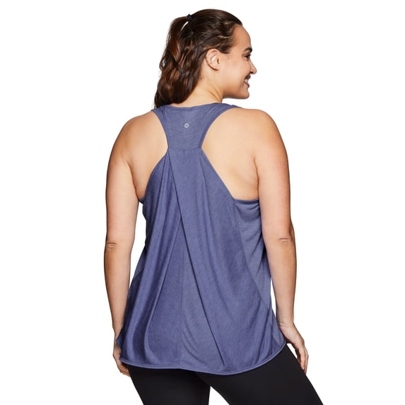RBX Active Plus Size Women's Twist Back Soft Relaxed Tank Top Tunic