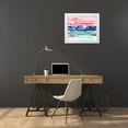 thumbnail image 3 of Goldberger, Jennifer 14x12 White Modern Wood Framed Museum Art Print Titled - Indigo Sunset II, 3 of 4
