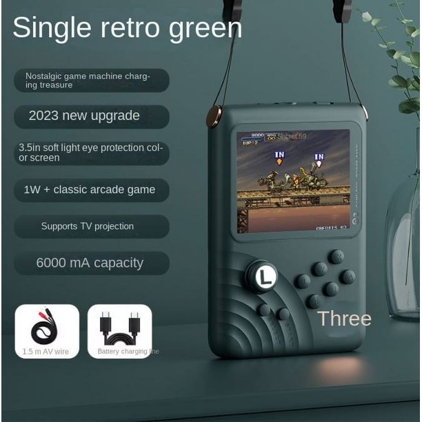 Consola de juegos recargable E2 Arcade Doubles Match Pantalla IPS de 3 ...