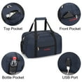 thumbnail image 3 of 17" Personal Item Underseat Duffel Bag W Pillow for United Airlines (Navy), 3 of 6