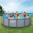 thumbnail image 1 of Funsicle 15ft x 42in Oasis Pool, Metal Frame Set Above Ground Swimming Pool, 2-in-1 Filter Pump & Skimmer, Age 6 and up, 1 of 15