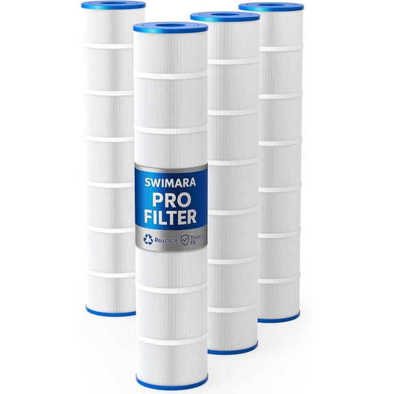 Upgraded 5oz C5030 Pool Filter Cartridges, Compatible with Hayward SwimClear C5025/C5020/C5000/C5030, Replacement for Pleatco PA131, CX1280XRE, 4-Pack, 524 Sq.Ft, Premium Media