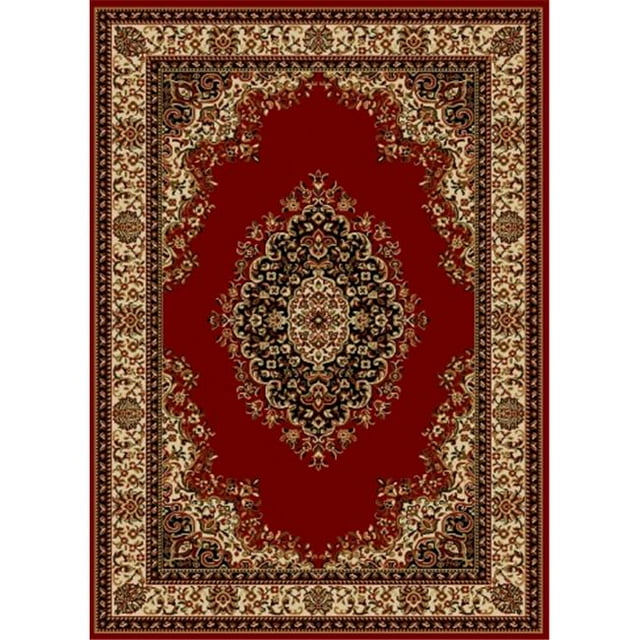 Radici 1595-1234-RED Como Rectangular Red Traditional Italy Area Rug- 2 ft. 2 in. W x 7 ft. 7 in. H