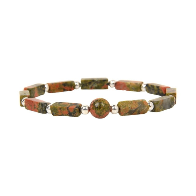 SIfdSeng Pure Amethyst Body Purify Natural Amethyst Bracelet Antis Fatigue Gemstone Chakras Stretch Bracelets for Women Boho Bracelets for Women Stackable with Peace Sign Bracelets for Women