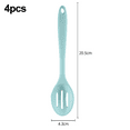 thumbnail image 2 of 4 Pieces Silicone Slotted Spoons Silicone Nonstick Mixing Spoon Heat Resistant for Baking, Serving and Stirring, 2 of 5