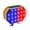 1 PCS, variant on Solar Strobe Beacon Warning Lights Double Side Emergency Roadside Red and Blue Flash Safety Barricade Warning Lamp for Roadside Safety Road Construction Traffic