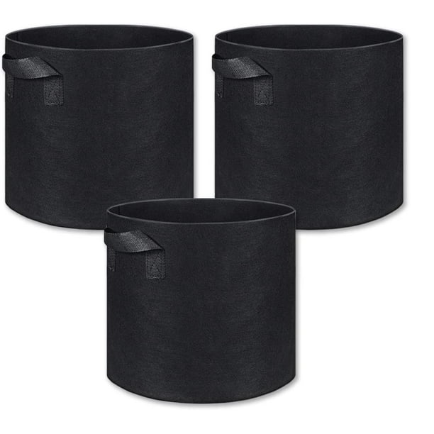 Pack de Bolsas de Cultivo Juego de Macetas Inteligentes de Tela con Asas Ormromra LRWJ056-10