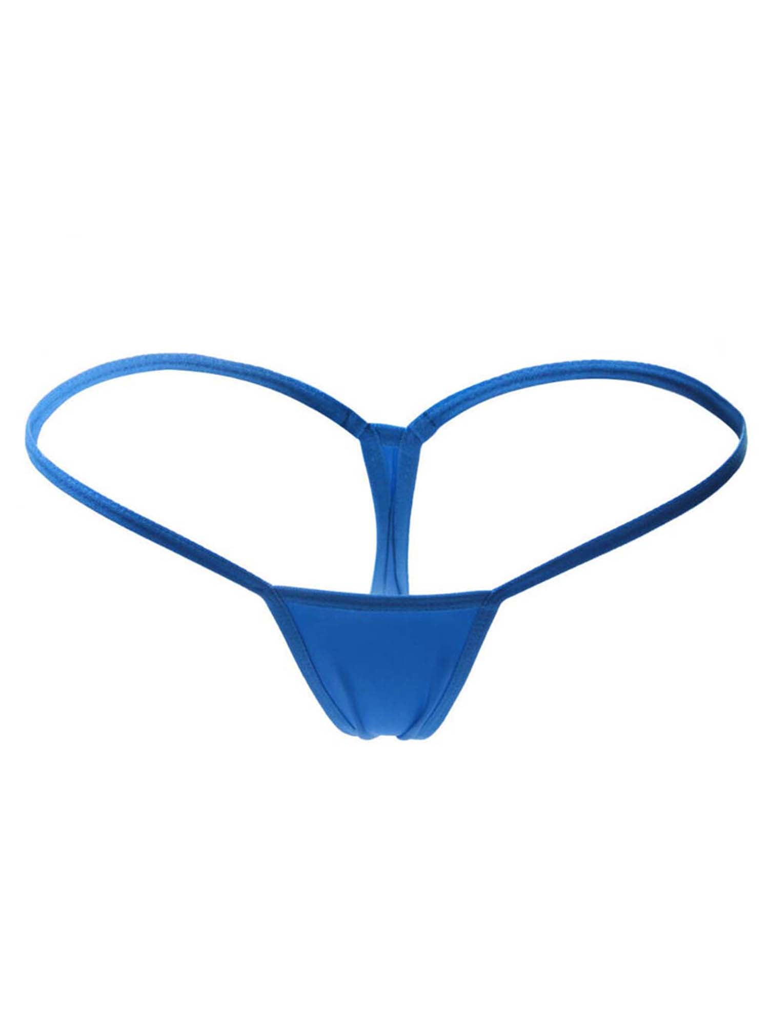 Freebily Mens Embroidery G-String Thong Panties Sissy Underpants Lace-up Hollow Out Briefs Underwear