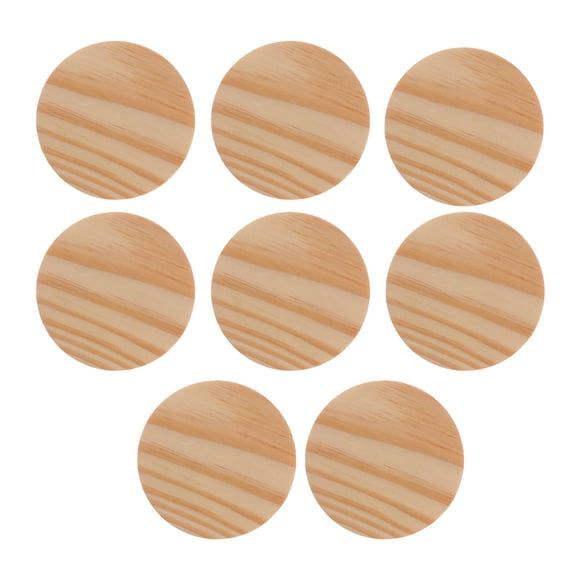 UPOUART Wood Lid for Jars and Bottles Premium Round Seal Storage 8Pcs