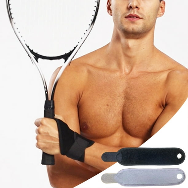 Soporte deportivo para muñequeras – Estabilizador para entrenamientos de gimnasio, alivio de esguinces, protección contra tendinitis, ajuste ergonómico, nylon transpirable, negro/gris, ajustable