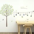 thumbnail image 2 of A Set of Green Tree Birds Wall Decals Wall Sticker for Living Room Bedroom Office Wall Decoration, 2 of 5