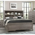 thumbnail image 1 of Topline Home Furnishings Lit bibliothèque simple gris, 1 of 2