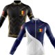 thumbnail image 2 of Maillot de ciclismo de invierno del equipo nacional de Bélgica 2023, ropa de manga larga para hombre, camisetas de carreras para bicicleta de carretera, camisetas, uniformes de MTB, 2 of 4