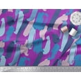 thumbnail image 2 of Soimoi Purple Cotton Duck Fabric Abstracts Abstract Print Sewing Fabric Yard 42 Inch Wide, 2 of 3