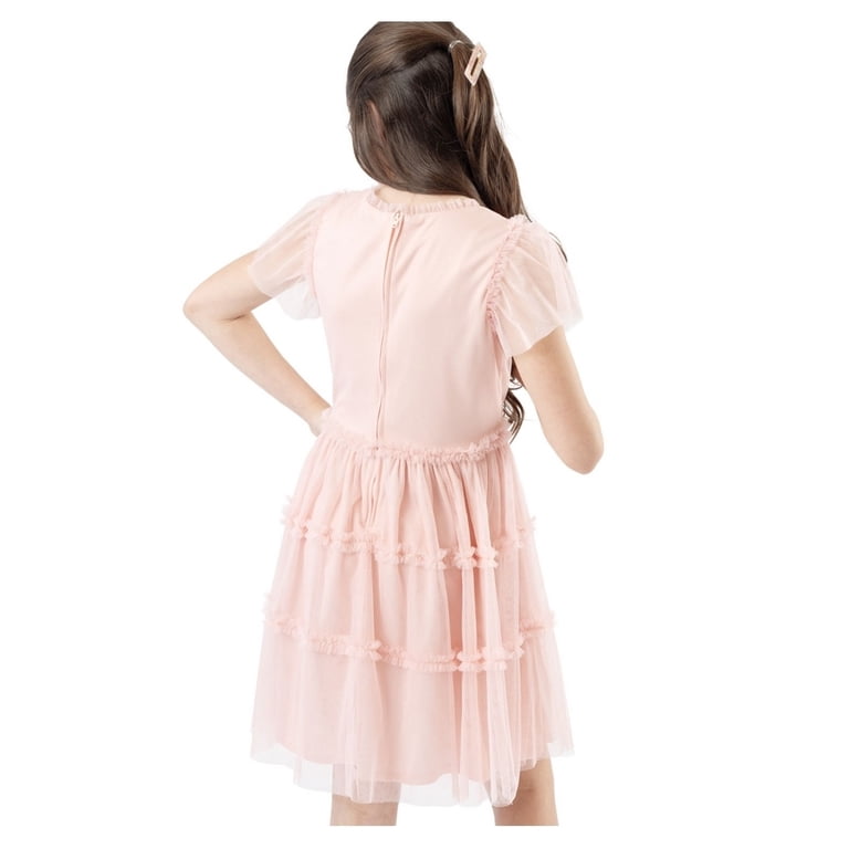 rare editions pink dress Rare Editions Little Girls Sleeveless A-Line Dress | Pink | Regular 6x | Dresses A-Line Dresses