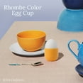 thumbnail image 3 of DANMARK LYNGBY Porcelain Egg Cup - Ceramic Holder for Soft Boiled Eggs - Decorative Breakfast Server - Cute & Colorful Egg Cups for Kids & Adults - Ideal Gift for Breakfast Lovers (Yellow), 3 of 7