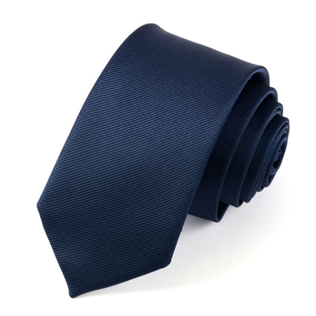 Corbata clásica de Seda de poliéster Nikou corbata formal de negocios azul marino
