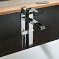 thumbnail image 3 of ALFI brand AB2843-PC Polished Chrome Single Hole Floor Mounted Waterfall Tub Filler, 3 of 10