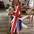 thumbnail image 4 of Flying Union Jack Robe Sans Manches pour Mariage Fête Robes d'Été pour Femmes 2024, 4 of 5