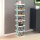 thumbnail image 3 of Estantería de almacenamiento de plástico azul, multicapa, desmontable, organizador para zapatos y plantas, ideal para sala de estar (1 pieza). Rkxzt, 3 of 8
