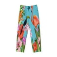 thumbnail image 4 of Easygdp Tropical Jungle Flamingo Men's Pajama Pant, Sleep Elastic Waistband Lounge Pants - X-Large, 4 of 9