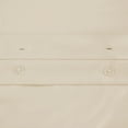 thumbnail image 4 of 1200-Thread Count 100% Egyptian Cotton Solid Duvet Cover & Pillow Shams, 3-Piece Duvet Cover Set by Blue Nile Mills – Full/Queen, Ivory, 4 of 7