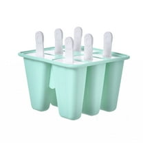 Aodebiao 6-Cavity Silicone Popsicle Molds - Food Grade Reusable Ice Pop Maker for Homemade Treats (20ml Per Cavity) - Freezer & Dishwasher Safe - BPA-Free Ice Cream & Yogurt Mold (Classic Design)