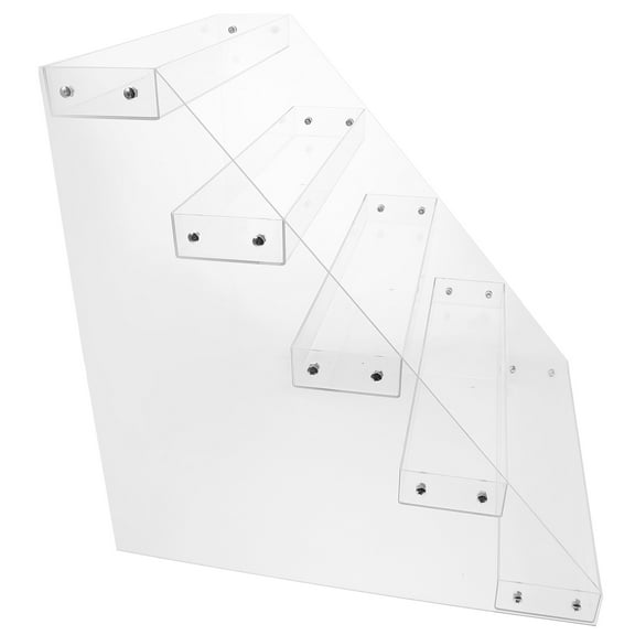EXHUMKY Clear Acrylic Display Riser Organizer for Beverages and Snacks, Shop Counter Display Stand