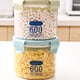 thumbnail image 2 of Caja de almacenamiento de alimentos transparente azul de 600 ml para cocina, cereales, frijoles y nueces, sello hermético, 2 of 5